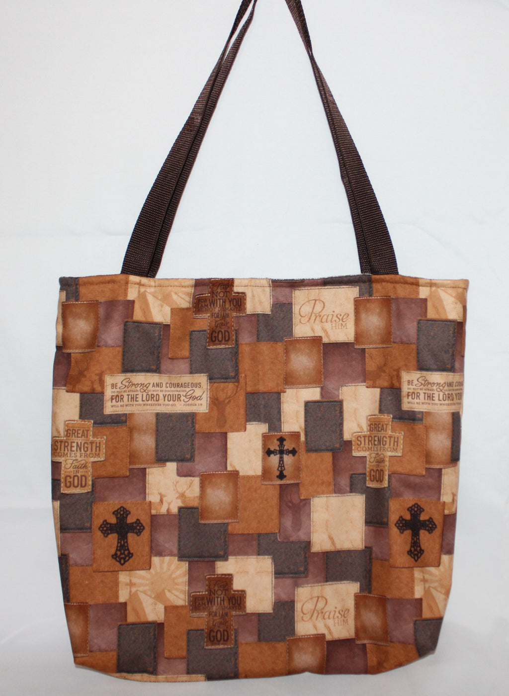 Faith and Strength tote bag