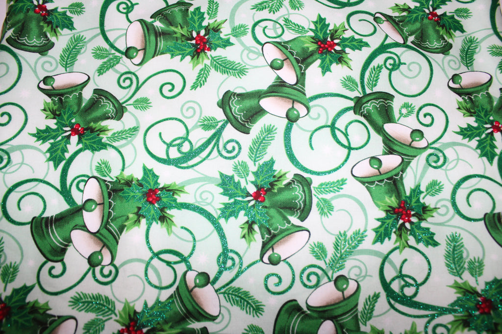 Holly bells tote bag